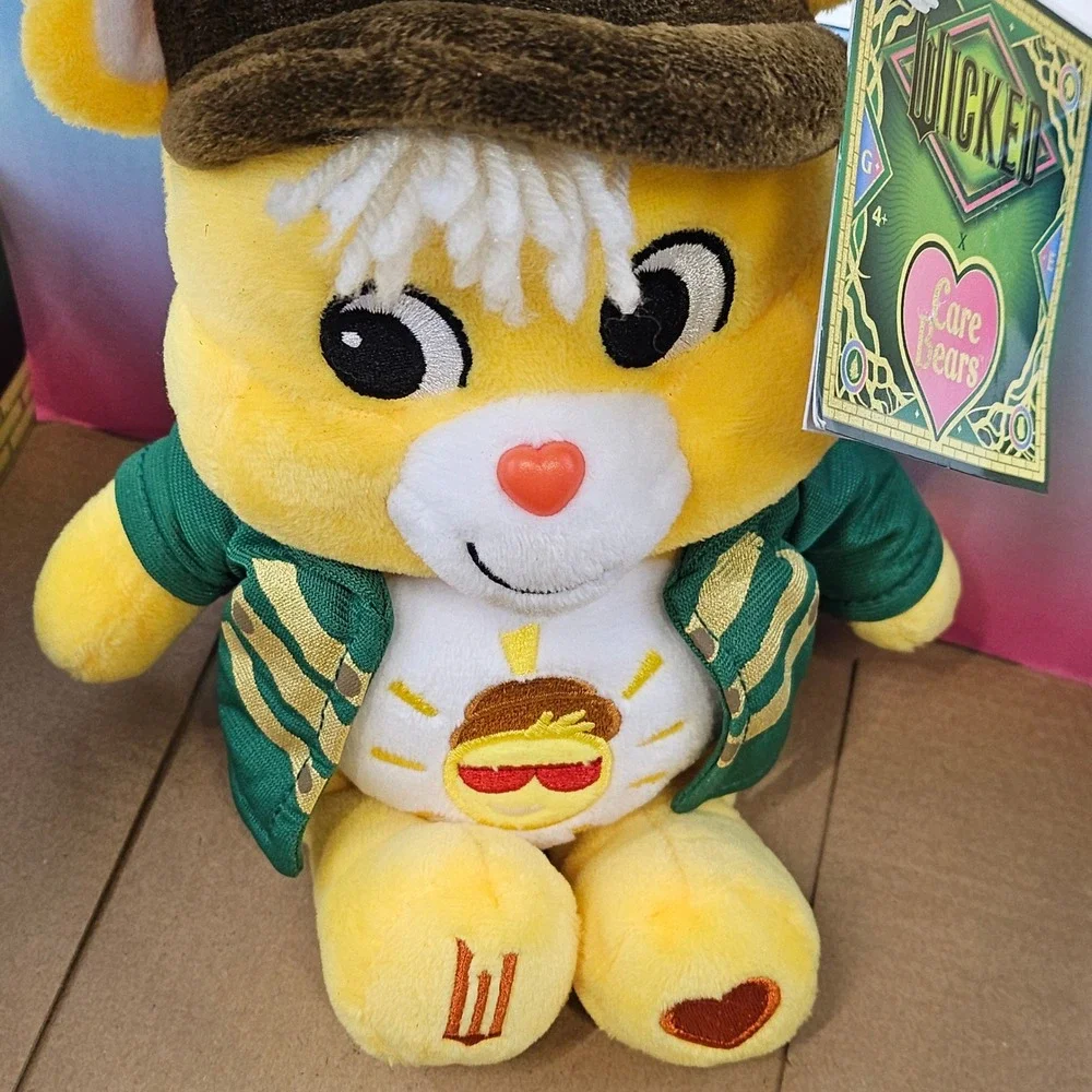 Wicked x Care Bears Funshine‎ Bear as Boq Plush Yellow Green Jacket 2025 New